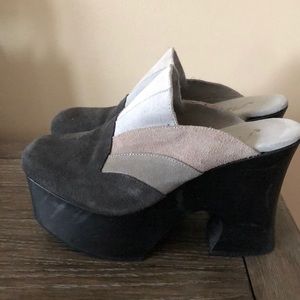 Free people sky high 70s retro clog